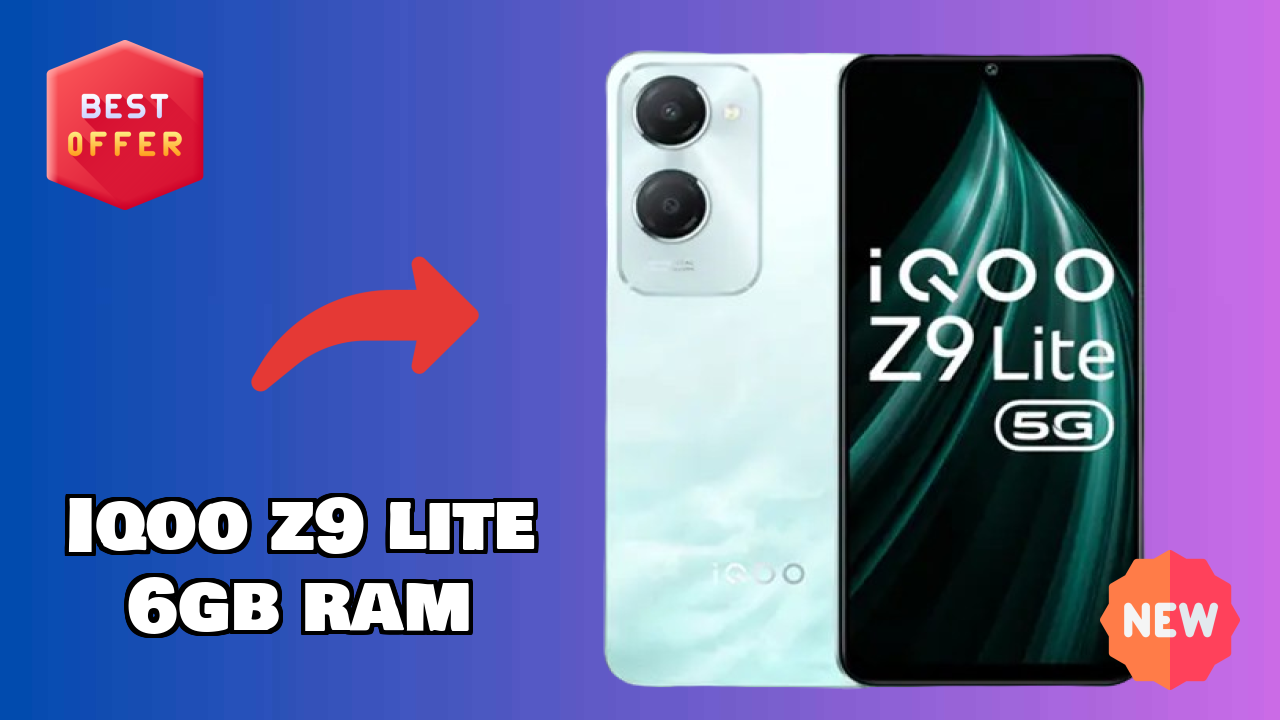 IQOO Z9 Lite 6GB RAM Usage: 6 GB RAM Handles Heavy Tasks?