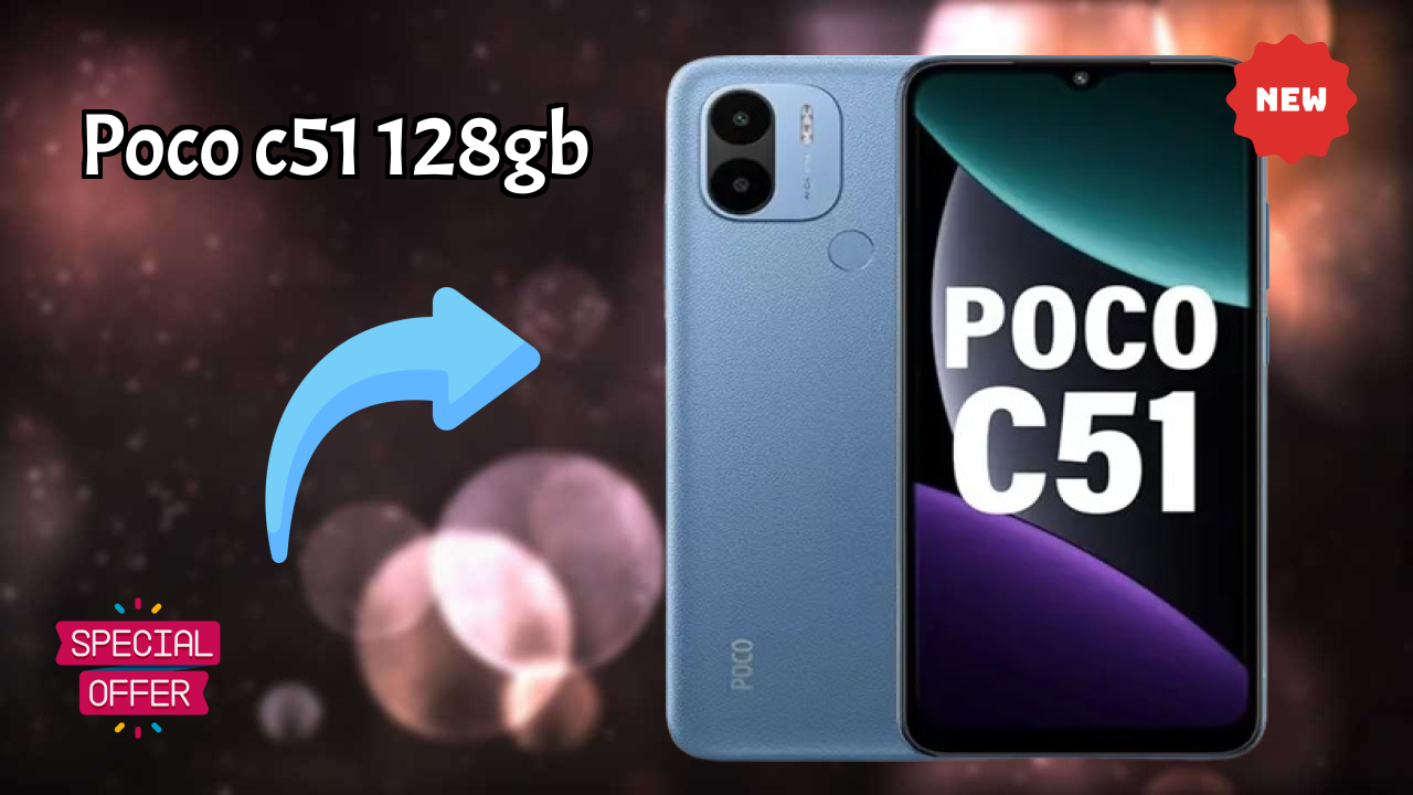 POCO C51 128GB Display Technology: 6.52 Inches (16.56 Cm) Screen