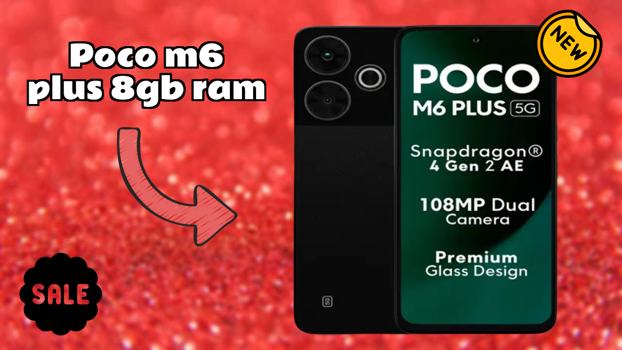 POCO M6 Plus 8GB RAM Display Technology: LCD Quality